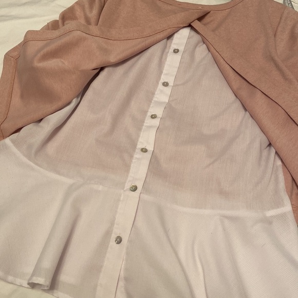 Jane and Delancey bell sleeve peplum shirttail sweater - Picture 13 of 15